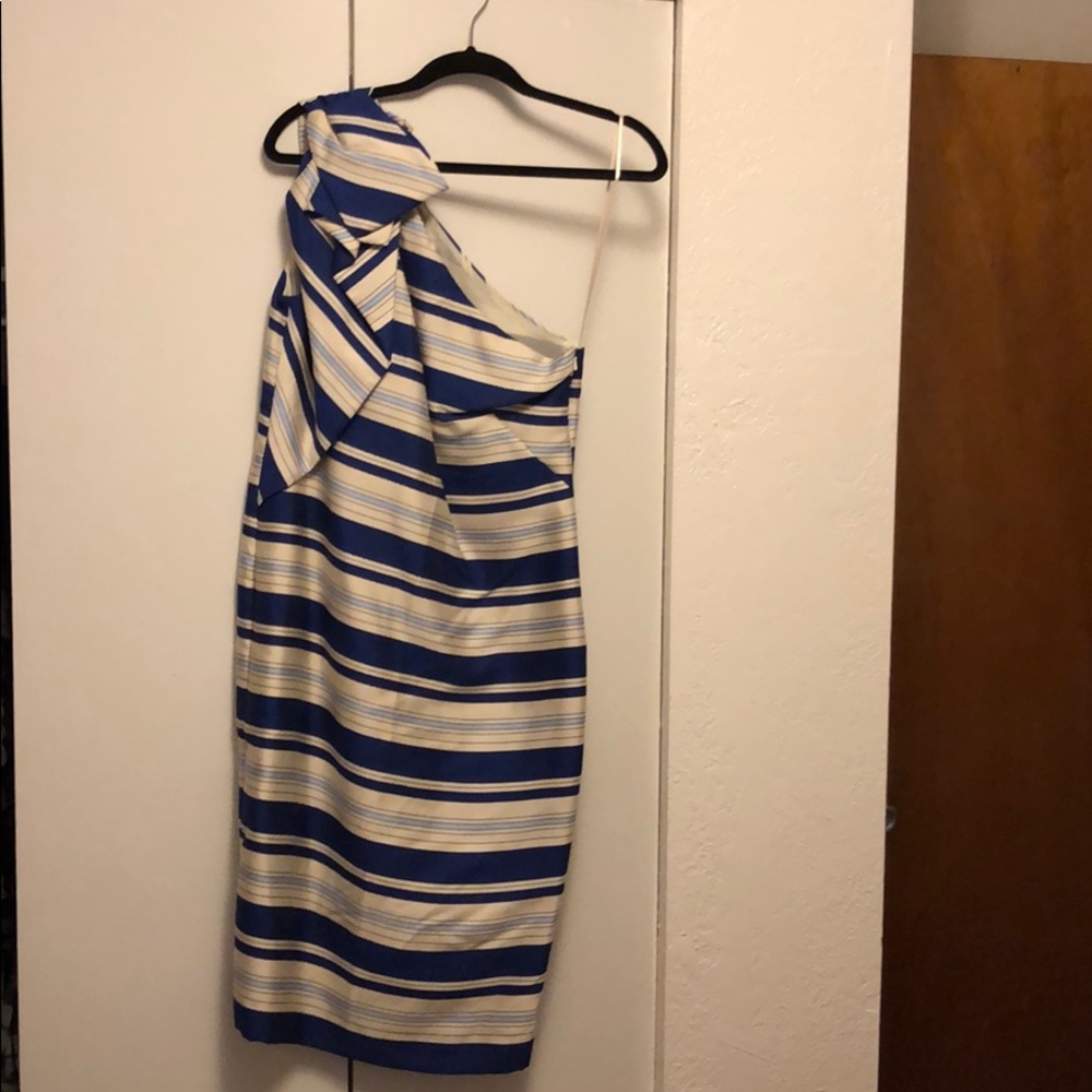 Blue striped Banana Republic dress